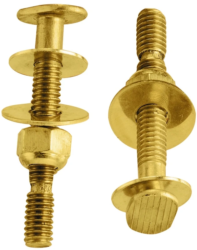 Pp830-56 Antique Brass Toilet Bolt Set 5/16 X 2-1/4 Inches