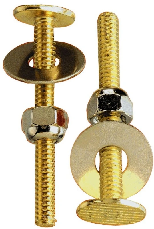 Toilet Tank Bolt Set Solid Brass 1/4-20 X 2.5 In.