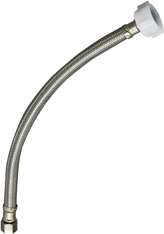 Ez 1/2 In. Compression X 7/8 In. Ballcock Stainless Steel Toilet Supply Line 12 In.