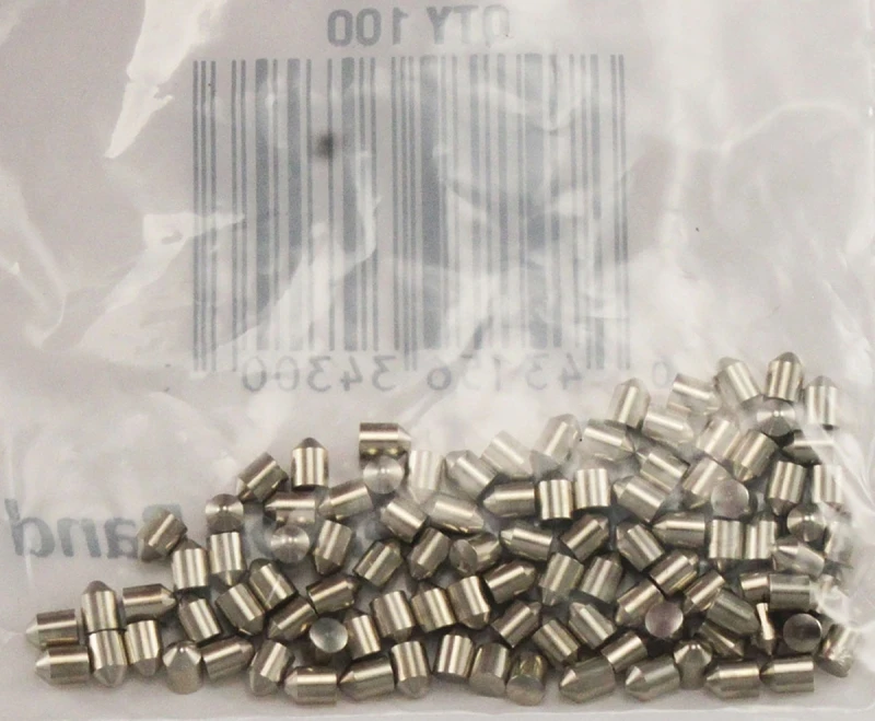 Schlage F-Series No. 4 Brass Lock Bottom Pins 100 pk