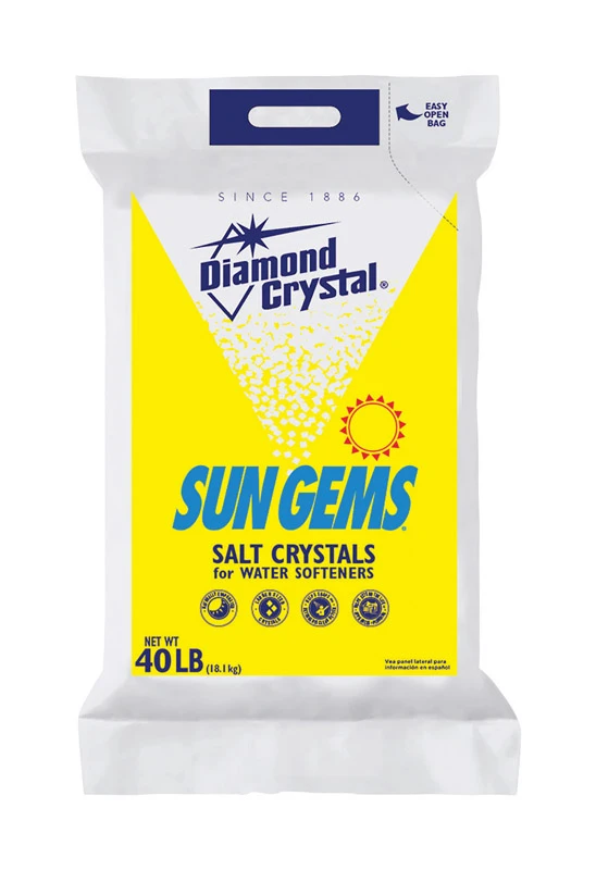 Sun Gems Water Softener Salt Crystal 40 Lb - High Purity