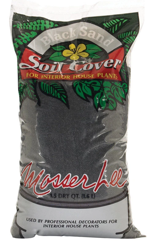 Black Sand Soil Cover 5 Lb - Decorative Ground Cover For Gardens