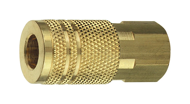 Amflo Brass 1/4 In. I/m Style Coupler 3/8 In. Female Npt 1 Pc, Model C20-23b
