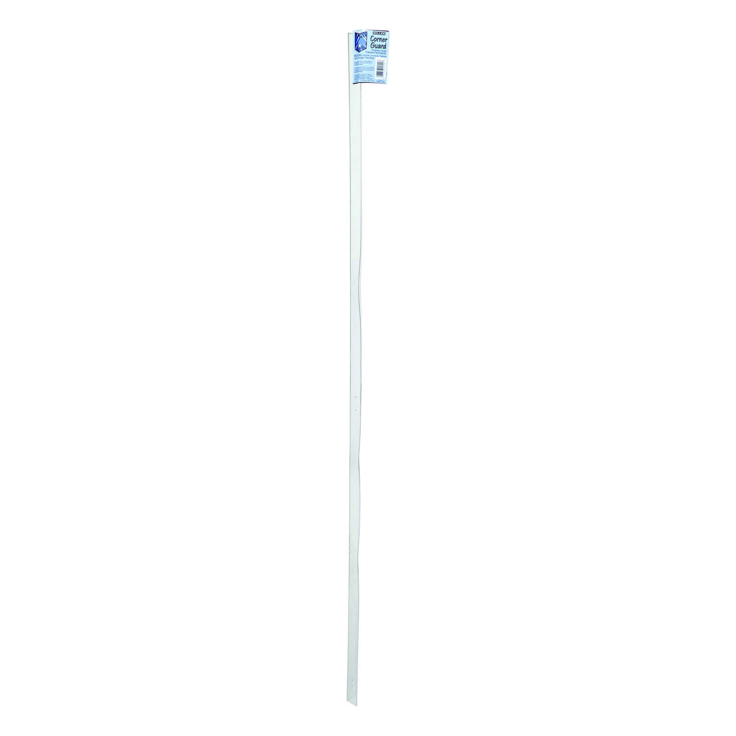 48 In. H X 1.12 In. W X 1-1/8 In. D Clear Plastic Corner Guard