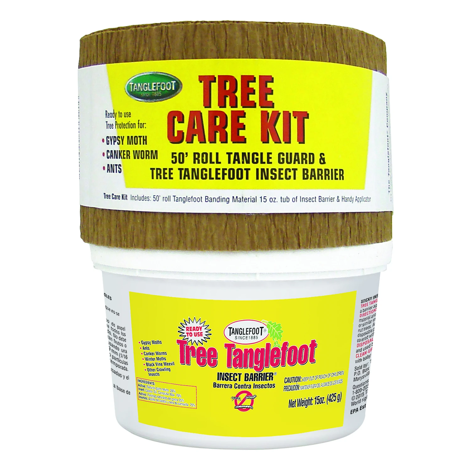 Tree Care Kit Organic Insect Barrier Liquid 15 Oz - Effective Pest Control