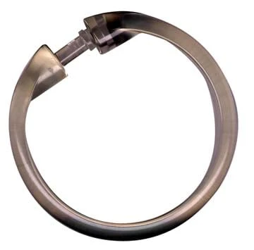Zenith Zenna Home Clear Plastic Shower Curtain Ring (12 Count)