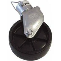 Tj-06-02 Poly Wheel Caster Kit With Zinc Plated Pin, 1000 Lb Capacity