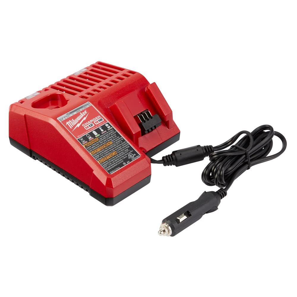 48-59-1810 M12 And M18 12-volt/18-volt Lithium-ion Multi-voltage Vehicle Charger