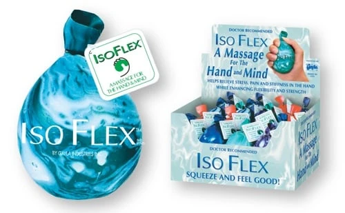 Isoflex Stress Ball "For Stress Relief" Marblized - Assorted Colors