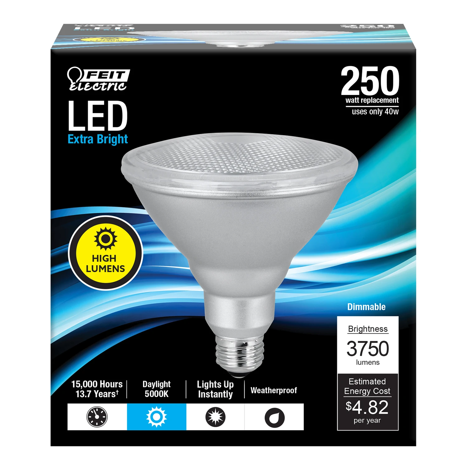 Feit PAR38 E26 (Medium) LED Bulb Daylight 250 Watt Equivalence 1 pk
