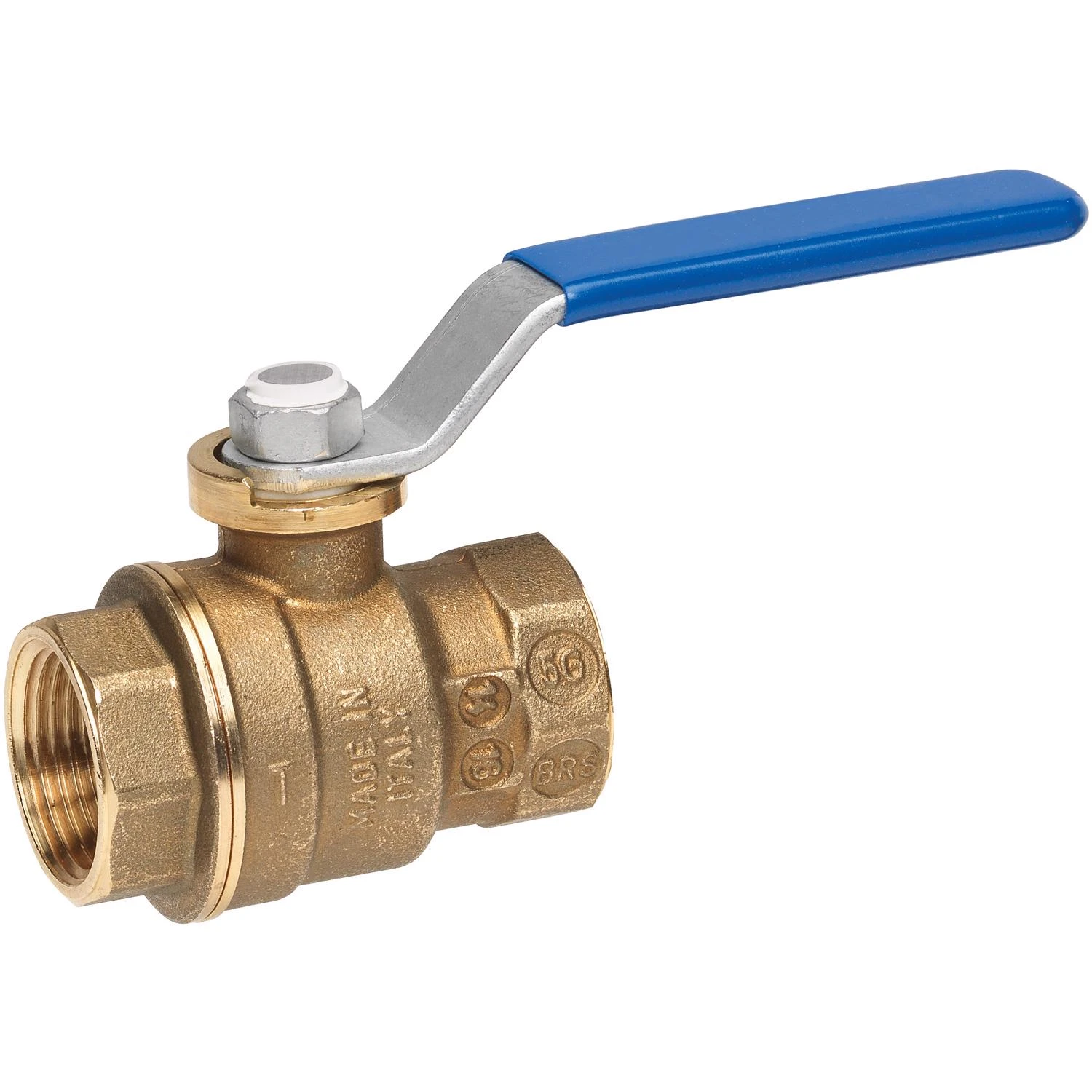 Full Port Ball Valve, Lead Free, Forged Brass, 1-1/4 In. FPT
