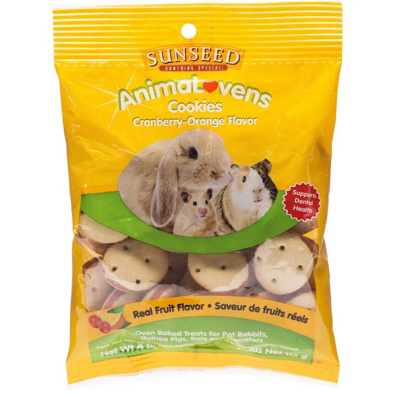 Animalovens Cranberry-orange Cookies Small Animal Treats, 3.5 Ounce
