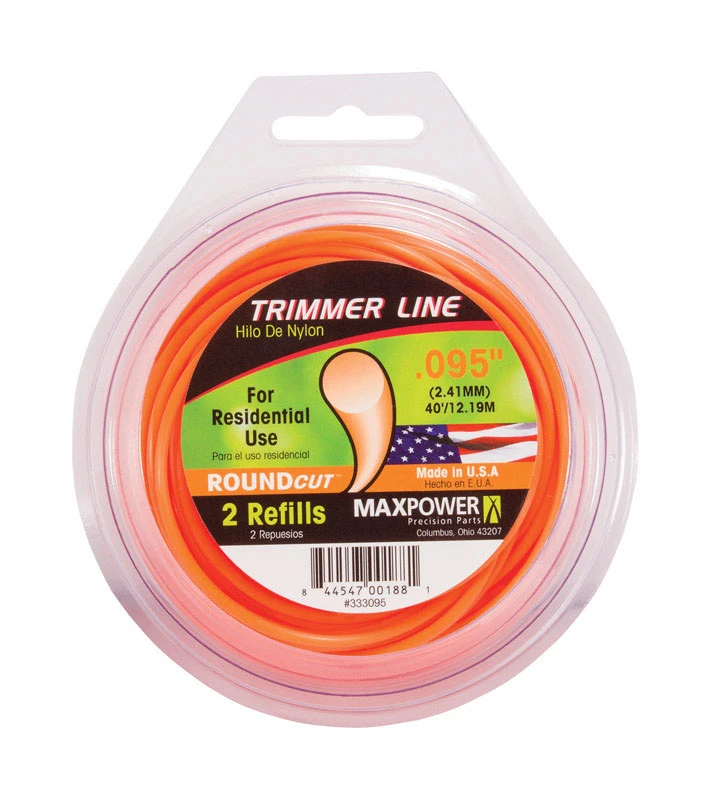 MaxPower RoundCut Commercial Grade 0.095 in. Dia. x 40 ft. L Trimmer Line