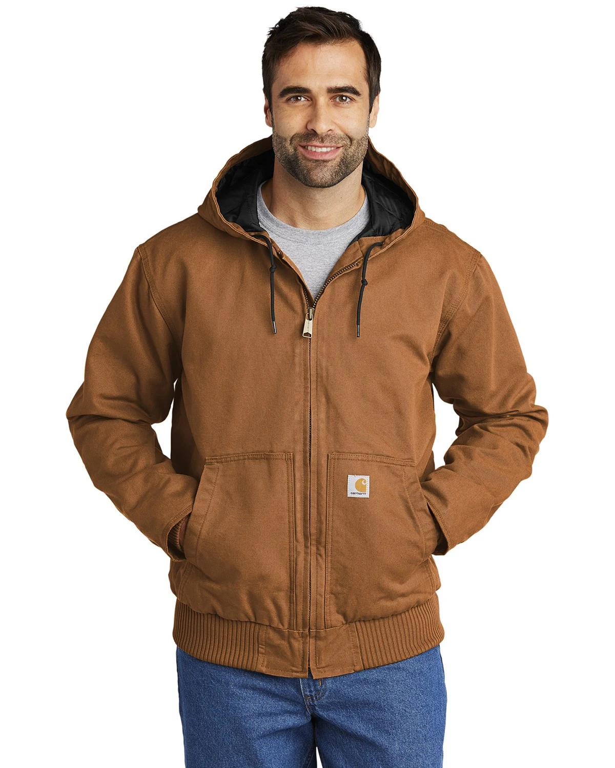 Men's Medium Washed Duck Insulated Active Jacket - J130 Model