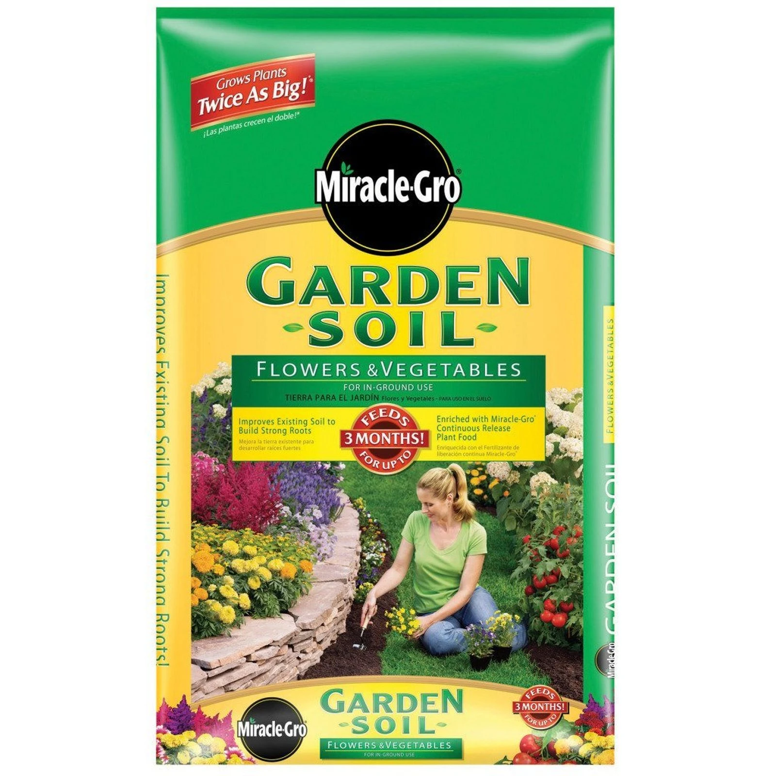 2 Cubic Foot Flower And Vegetable Garden Soil For Optimal Growth