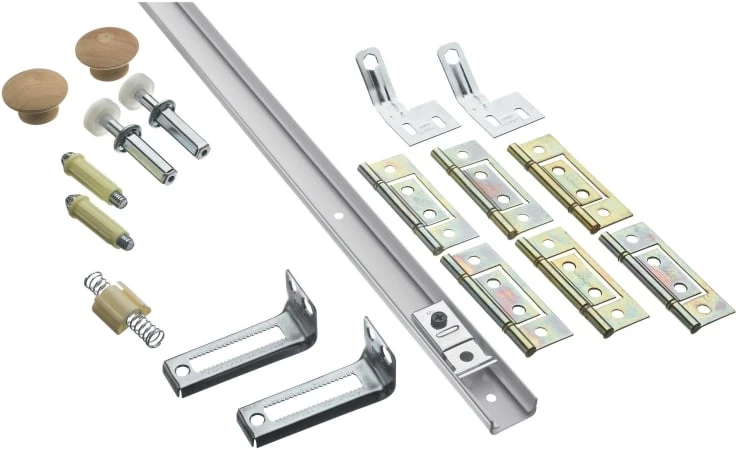 Hardware 6' White Bi-fold Door Hardware Set Model 402064