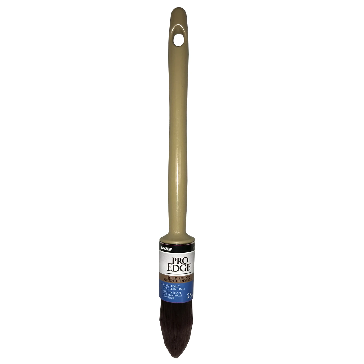25 Mm Round Trim Paint Brush, Polyester Bristles, Model 6250 0025, Pack Of 12