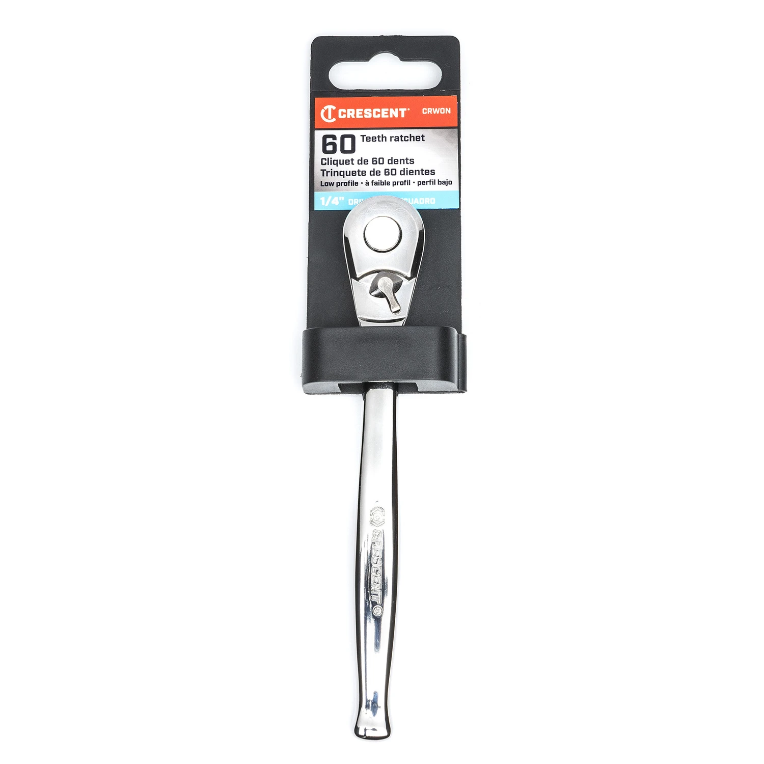1/4 In. Drive Teardrop Quick-release Ratchet 72 Teeth Alloy Steel