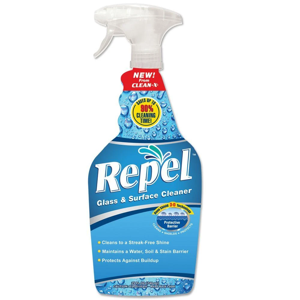 Repel Original Scent Glass And Surface Cleaner 25 Oz Trigger Spray Bottle