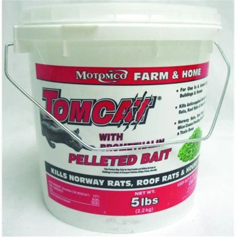 Tomcat Bromethalin Pellets 5 Pound Pail For Rodent Control
