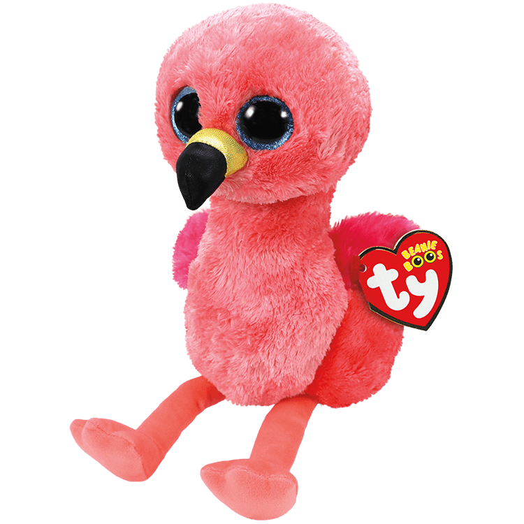 Beanie Boos Gilda The Flamingo Plush Toy - 6 Inch Medium Size