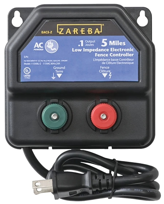 Ea5m-z Electric Fence Charger, 0.1 Joules, 110/120 Volts, 5 Mile Range