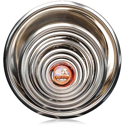 Stainless Steel Dog Dish with Mirror Finish, 1 Pint Capacity