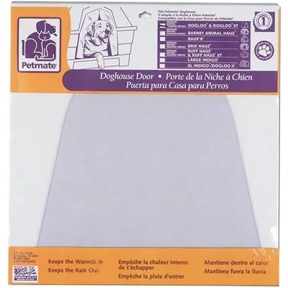 Dogloo Xt Large Dog House Door - Clear, 15.8 X 19.8 Inches