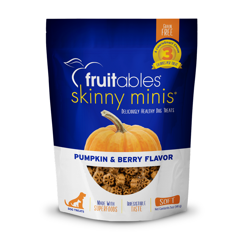 Skinny Minis Soft & Chewy Dog Treats Pumpkin & Berry Flavor - 5 Oz