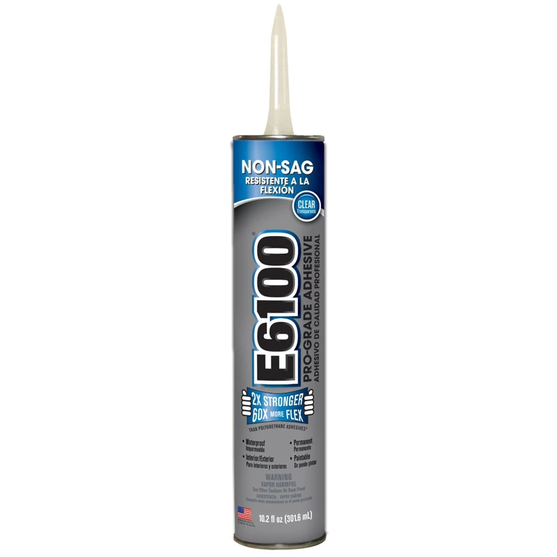 ADHESIVE E-6100 CLEAR NON-SLUMP 10.2 0Z
