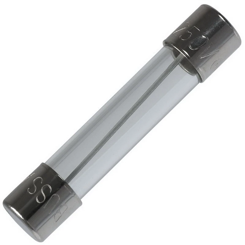 Glass Tube Fuse, Type AGC, Fast-Acting, 1-Amp, 250-Volt, 5-Pk.