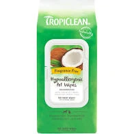 TropiClean Hypoallergenic Dog Wipes, 100 count