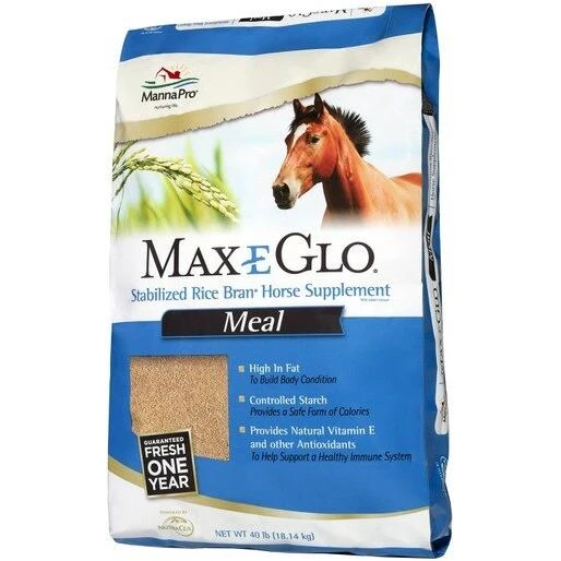 Max-e-glo Rice Bran With Calcium Powder 40 Pound - Model 0503920140