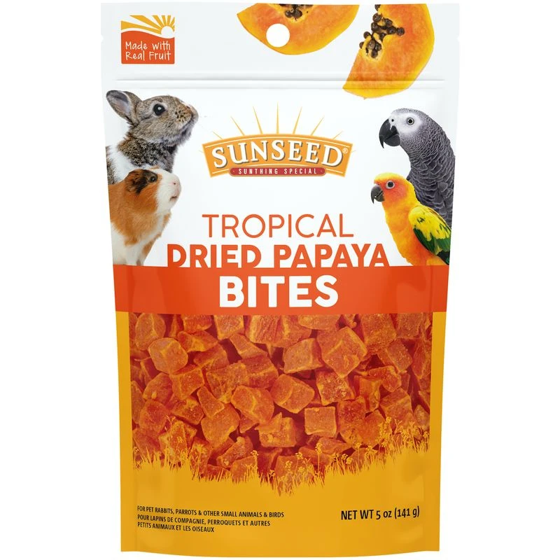 Sunseed Garden Goodies Positively Papaya Treats For Birds & Small Animals 5 Ounce