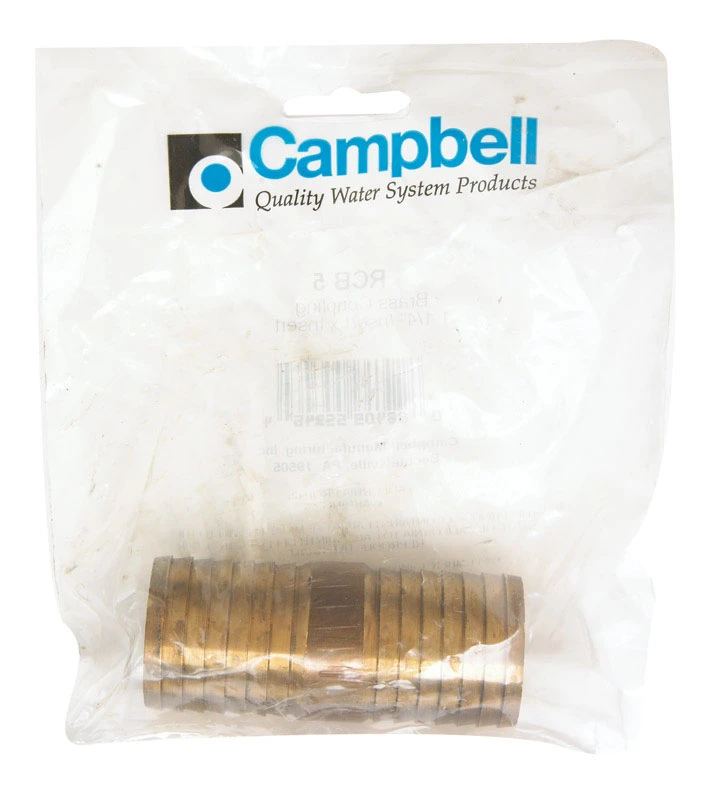 Red Brass 1.25 In. Insert Couple Rcb 5 For Plumbing Applications