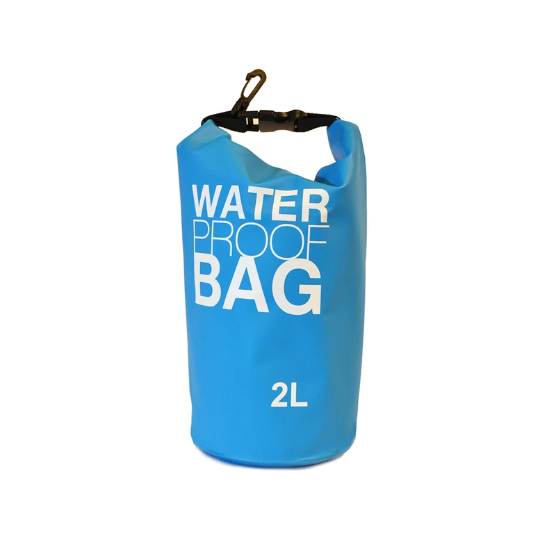 Waterproof 2 Liter Light Blue Carrying Bag For Outdoor Activities