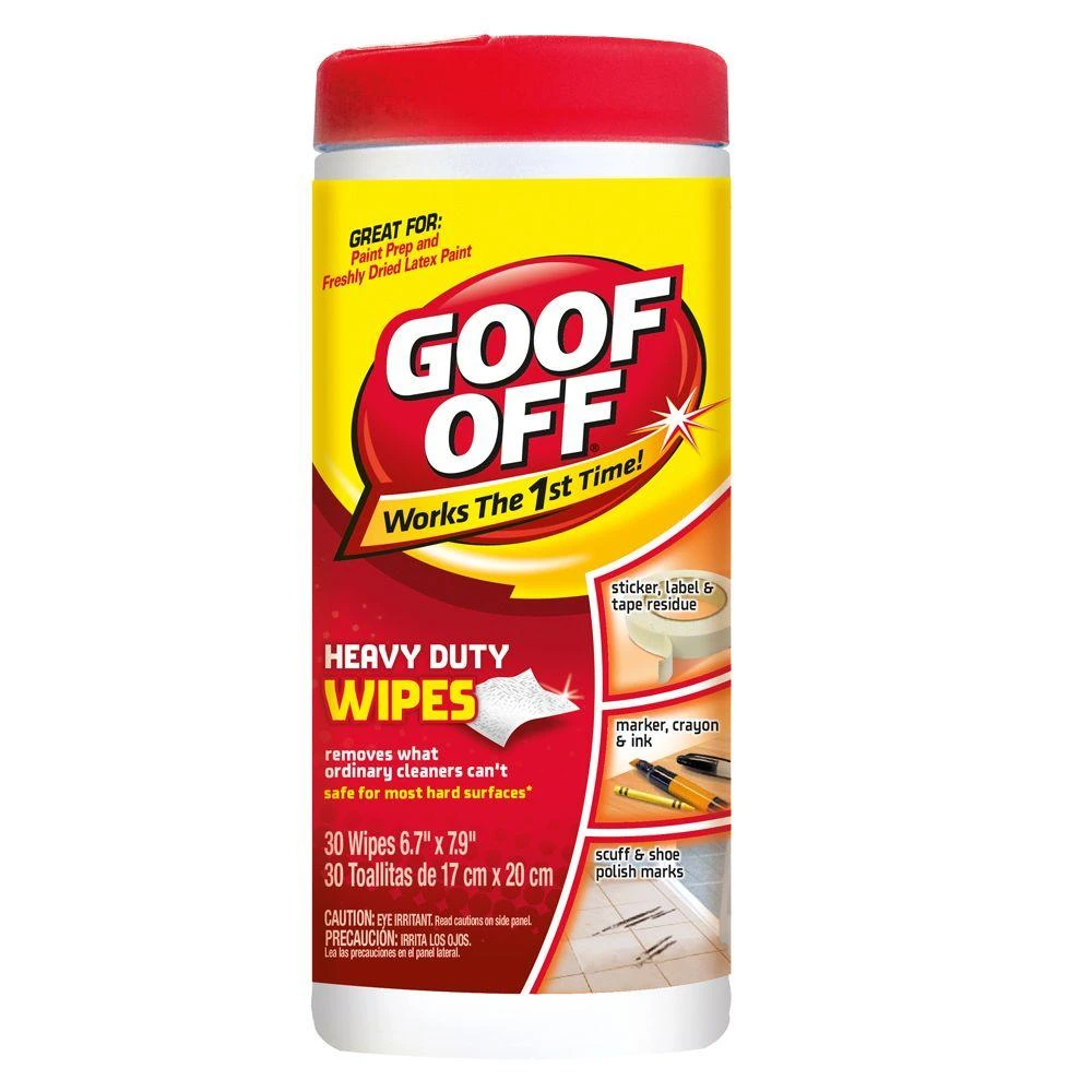 Heavy Duty Remover Wipes, 30 Count, Model Fg801