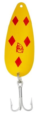Original Dardevle Spoon 3/4 Oz. - Yellow/red Diamond - Model 117