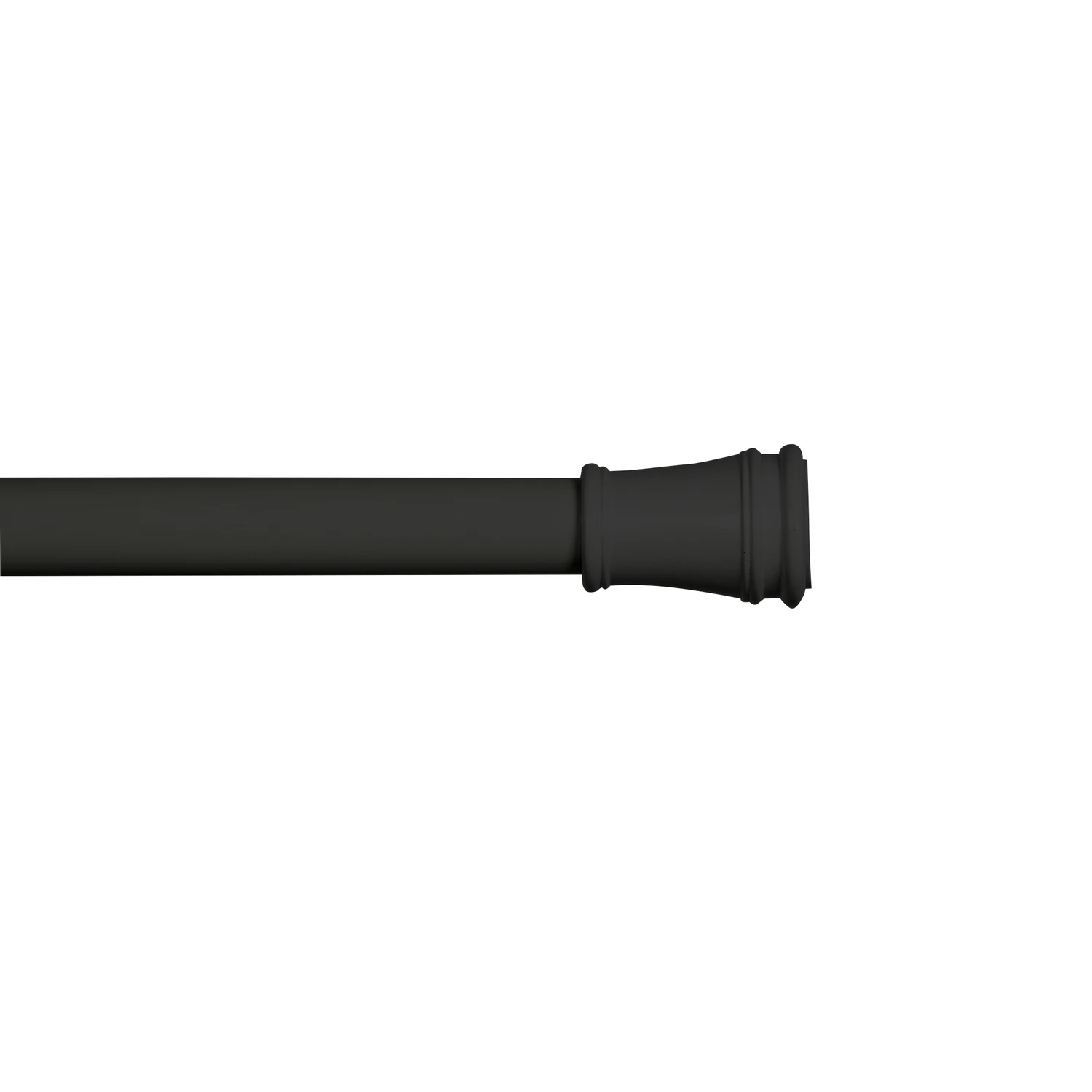 Matte Black Rogers Adjustable Tension Rod 28 In. To 48 In. Length