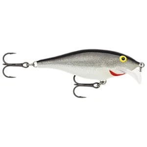 Scatter Rap Shad Lure, Silver, 2.75 In. (7 Cm) Fishing Hard Bait