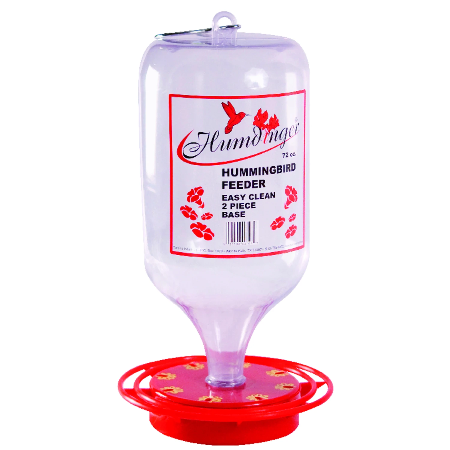 Hummingbird 72 Oz Plastic Bottle Nectar Feeder With 8 Ports