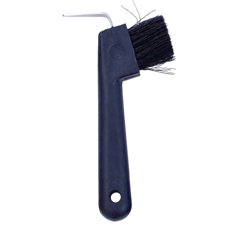 245850 Hoof Pick With Brush 7 Inch Black