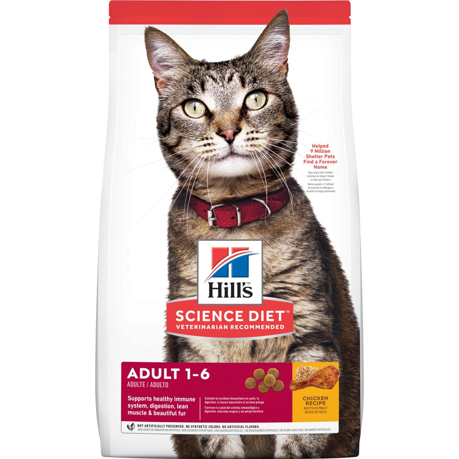 Science Diet Adult Chicken Recipe Dry Cat Food, 7 Lb Bag