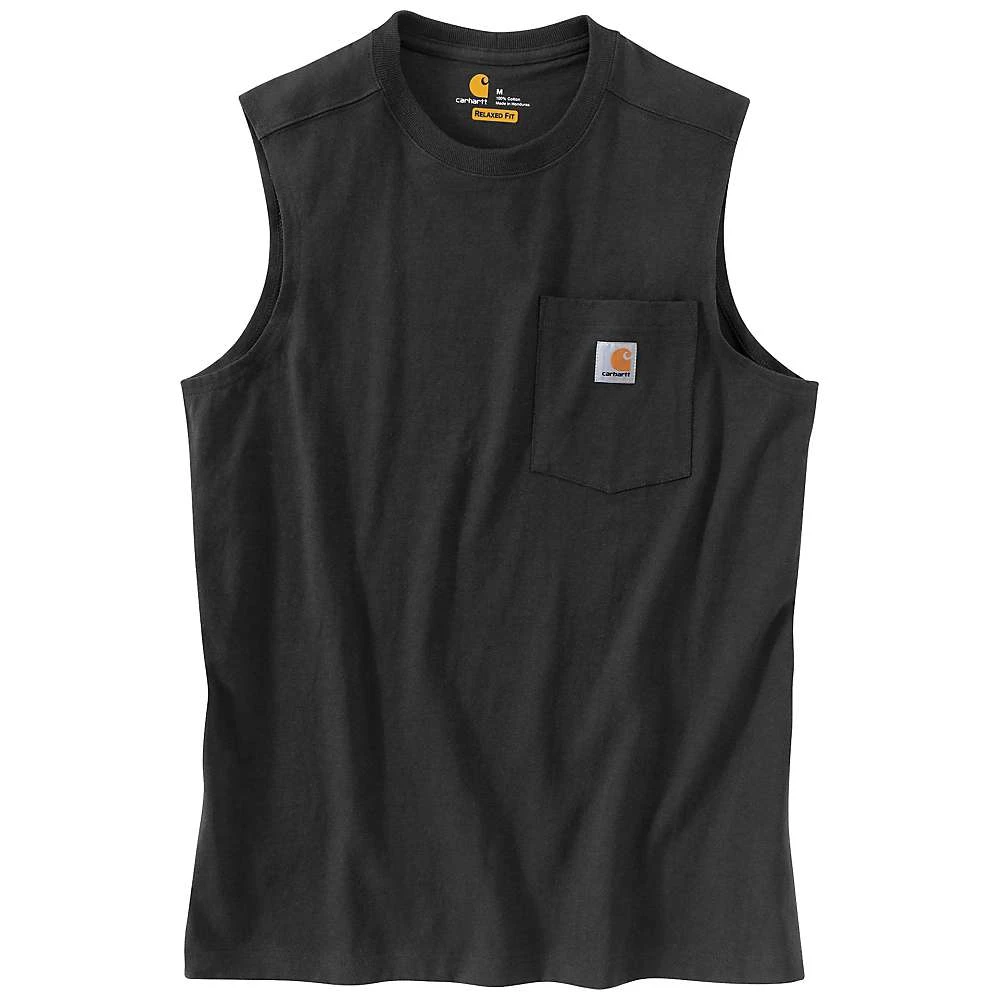 Men's Workwear Pocket Sleeveless T-shirt - Black - Xx-large Regular