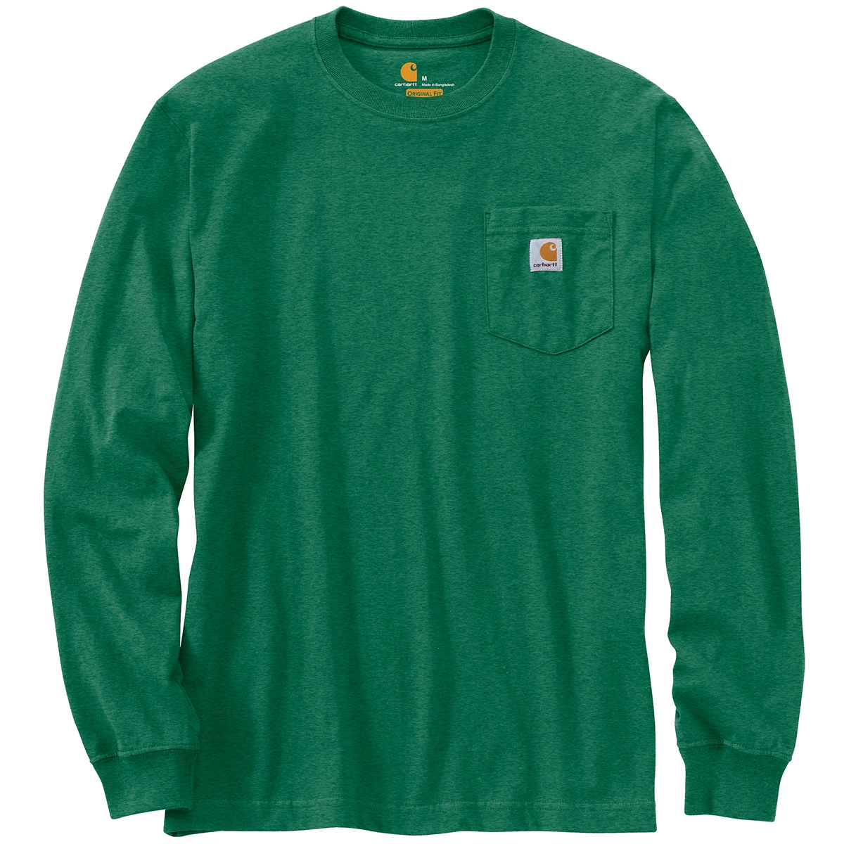 Loose Fit Heavyweight Long-sleeve Pocket T-shirt, North Woods Heather, Medium