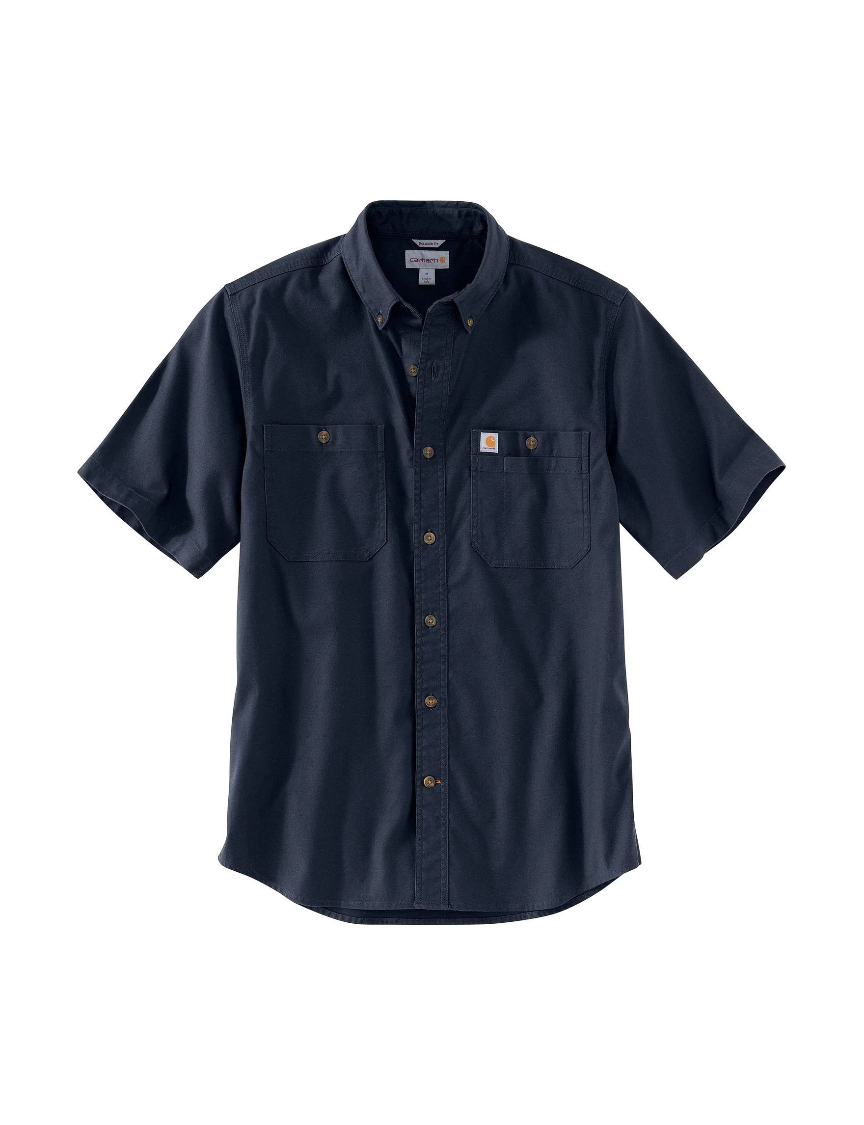 Rugged Flex Relaxed Fit Midweight Canvas Short-sleeve Shirt - 2xl Navy