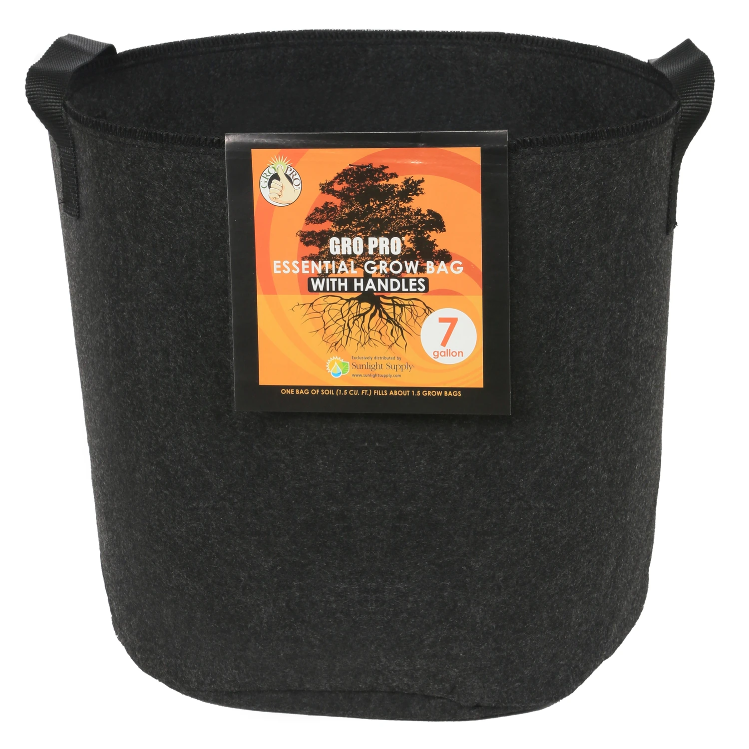 23 In. H Essential Round Fabric Grow Bag Planter - 7 Gallon Capacity