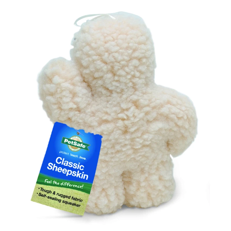 Premier Sheepskin Ted Dog Toy Small - 8.75" H X 6.5" W X 3" D