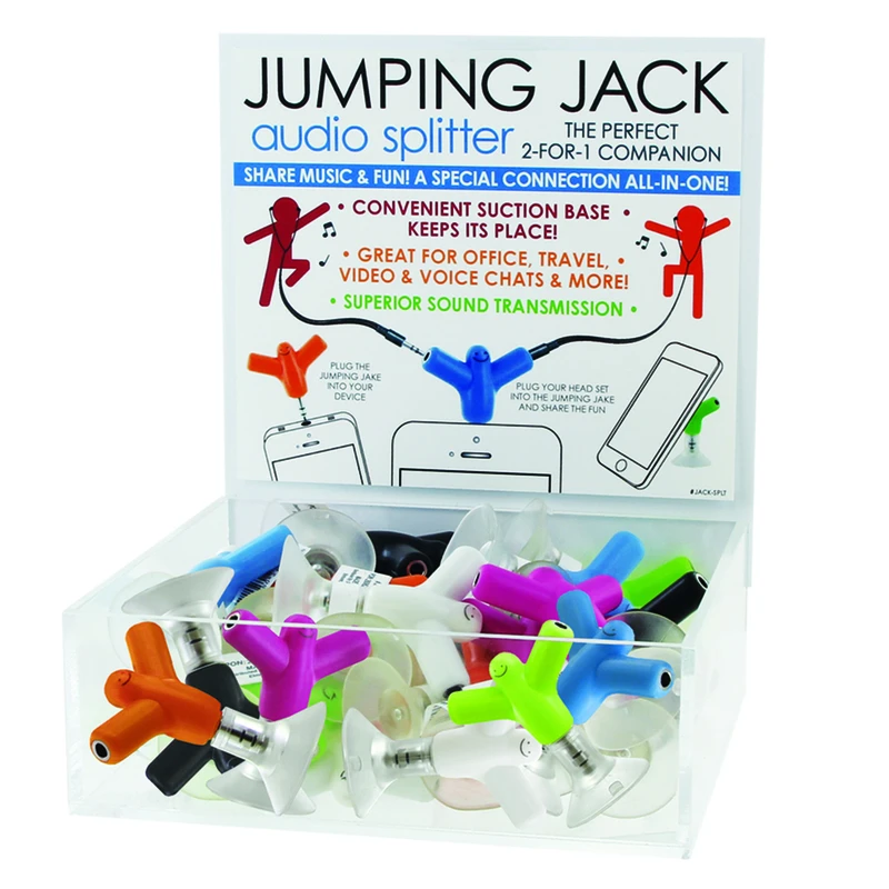 DM Merchandising Jumping Jack Audio Splitter Plastic/Rubber 1 pk