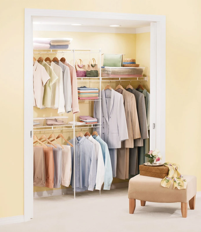 Rubbermaid 49.1 In. H X 13.8 In. W X 2.8 In. L Steel Wardrobe Organizer